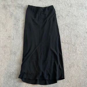 Silk maxi skirt